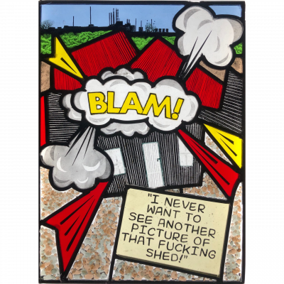 There's a corrugated-iron shed at Rye Harbour, East Sussex, that EVERYBODY paints, draws, photographs and prints. I have even seen earrings and tea-towels. Enough is enough!