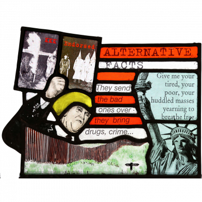 What can I say? I wanted to contrast the US president's hate-filled speech with the nobler aspirations of the founding fathers.